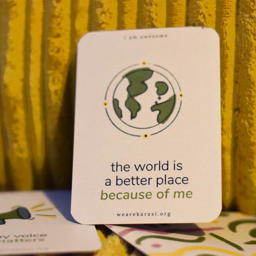 positive impact affirmation card