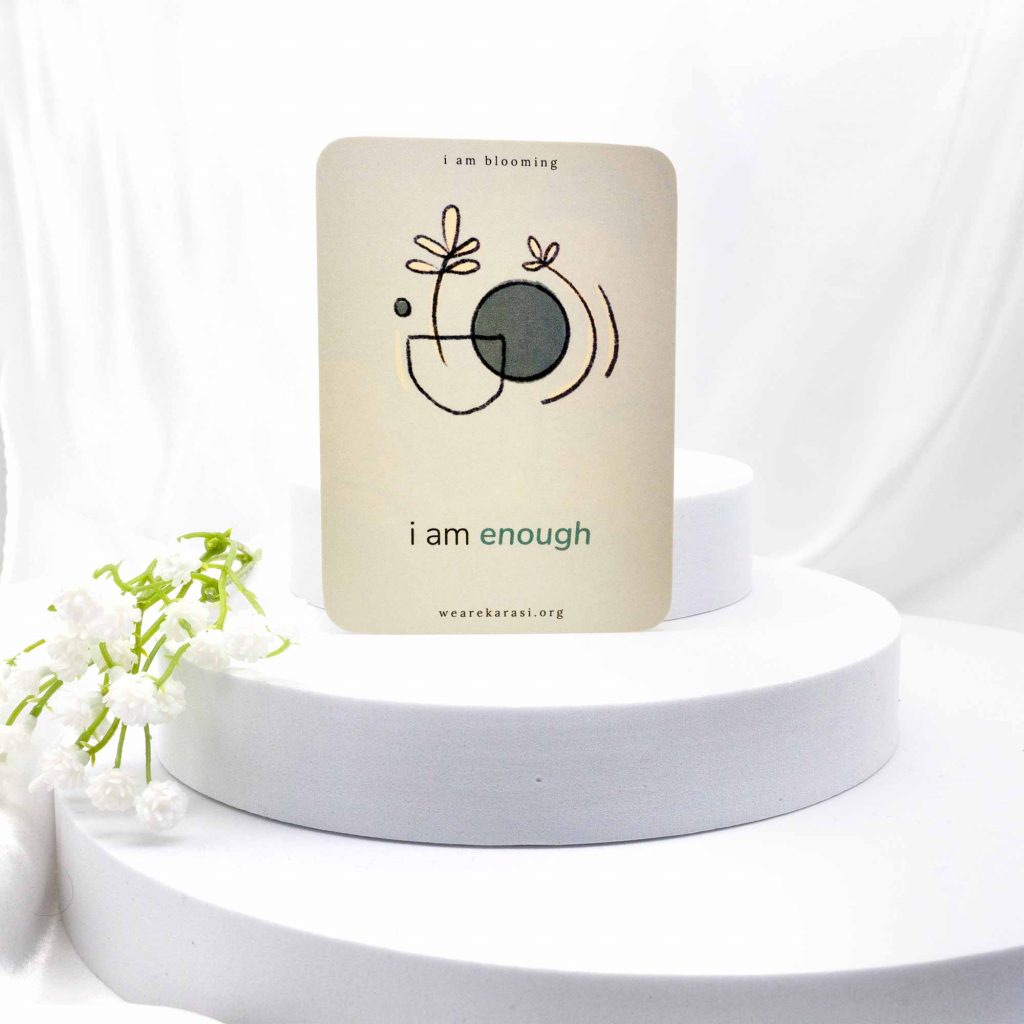 i am enough card