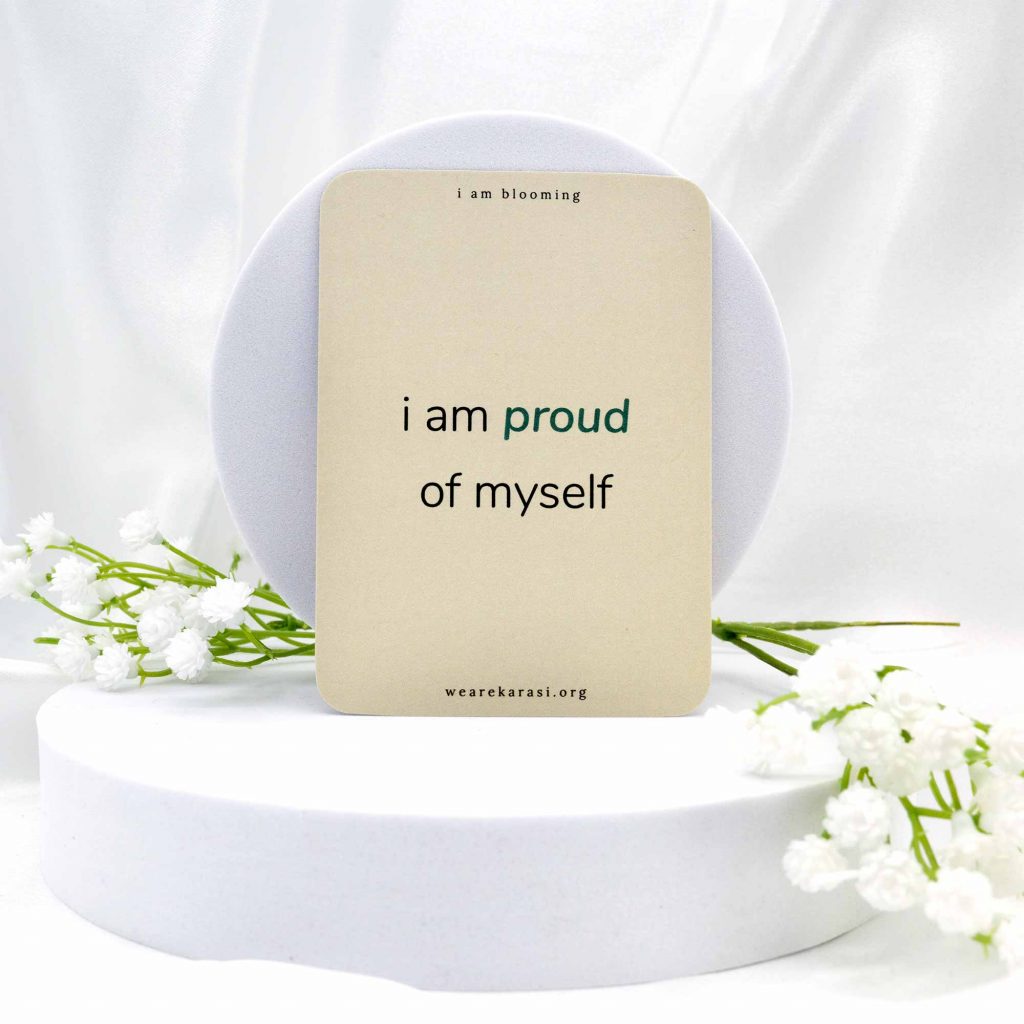 i am proud of myself card